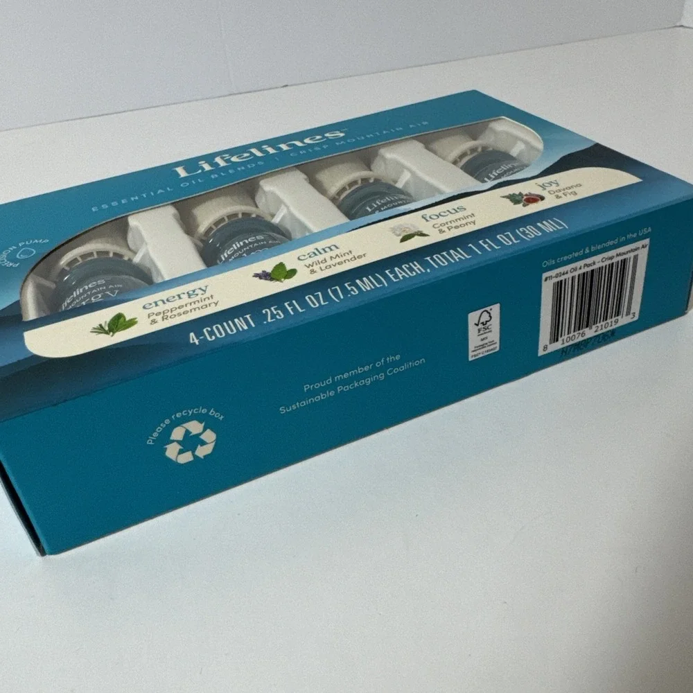Lifelines Essential Oil Blends‎ - Mess-Free Aromatherapy for Home Crisp Mt Air